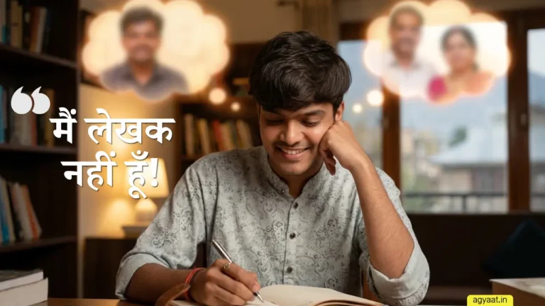 Main Lekhak Nahi Hun - Agyaat Aadarsh